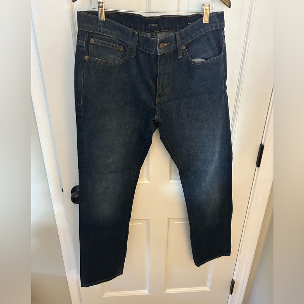 JCrew dark wash slim jeans 33x30